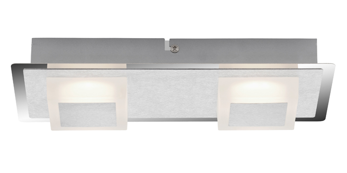 3532-021-briloner-LED-Wand-Deckenleuchte-eckig-silber-matt-satiniert-2flg-28x12cm Briloner 3532-021 LED Wand- & Deckenleuchte eckig silber matt satiniert 2flg 28x12cm