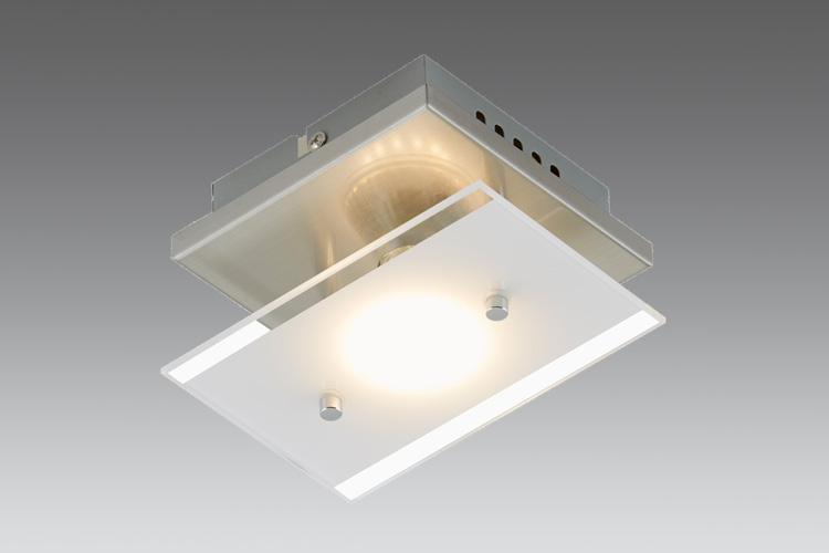 briloner3596-012-mini-wandlampe-led-glas-deckenlampemilchglas-aufputz-spott Kleine LED Wandlampe Deckenlampe aus Glas satiniert 12x15cm TELL Briloner 3596-012