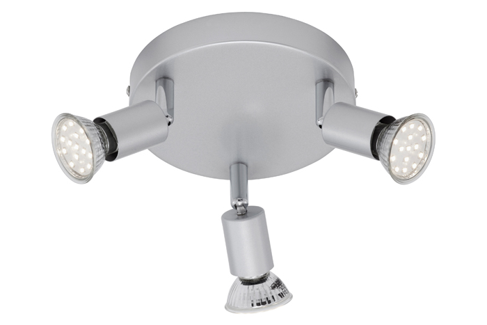 2906-034-briloner-LED-Deckenstrahler-PICCO-3flg-Rondell-silber-inkl-GU10-LED-schwenkbar LED Deckenstrahler PICCO 3flg Rondell silber inkl. GU10 LED schwenkbar