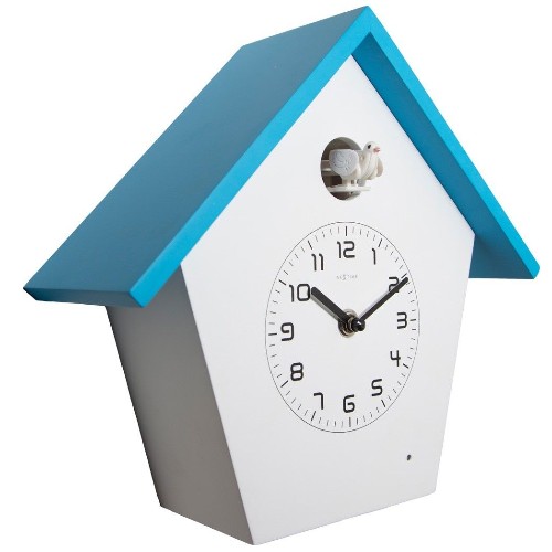 birdy-blau-kuckucksuhr-modern-bunt-nextime-3108b Design Kuckucksuhr modern bunt Birdy Blau Nextime
