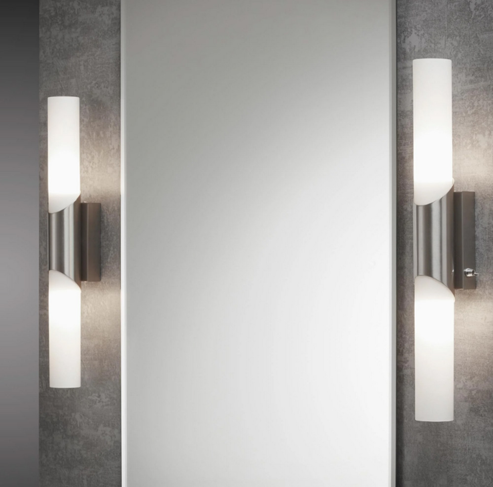 Bad Wandleuchte Spiegellampe 2x E14 Chrom mit Schalter – Stilvolle Beleuchtung für dein Zuhause Bad Wandleuchte Spiegellampe 2x E14 Chrom mit Schalter – Stilvolle Beleuchtung für dein Zuhause