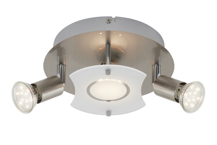 3499-032-briloner2-LED-Deckenleuchte-rund-mit-Strahlern-START-3flg-nickel-matt LED Deckenleuchte rund mit Strahlern START 3flg nickel matt Briloner 3499-032