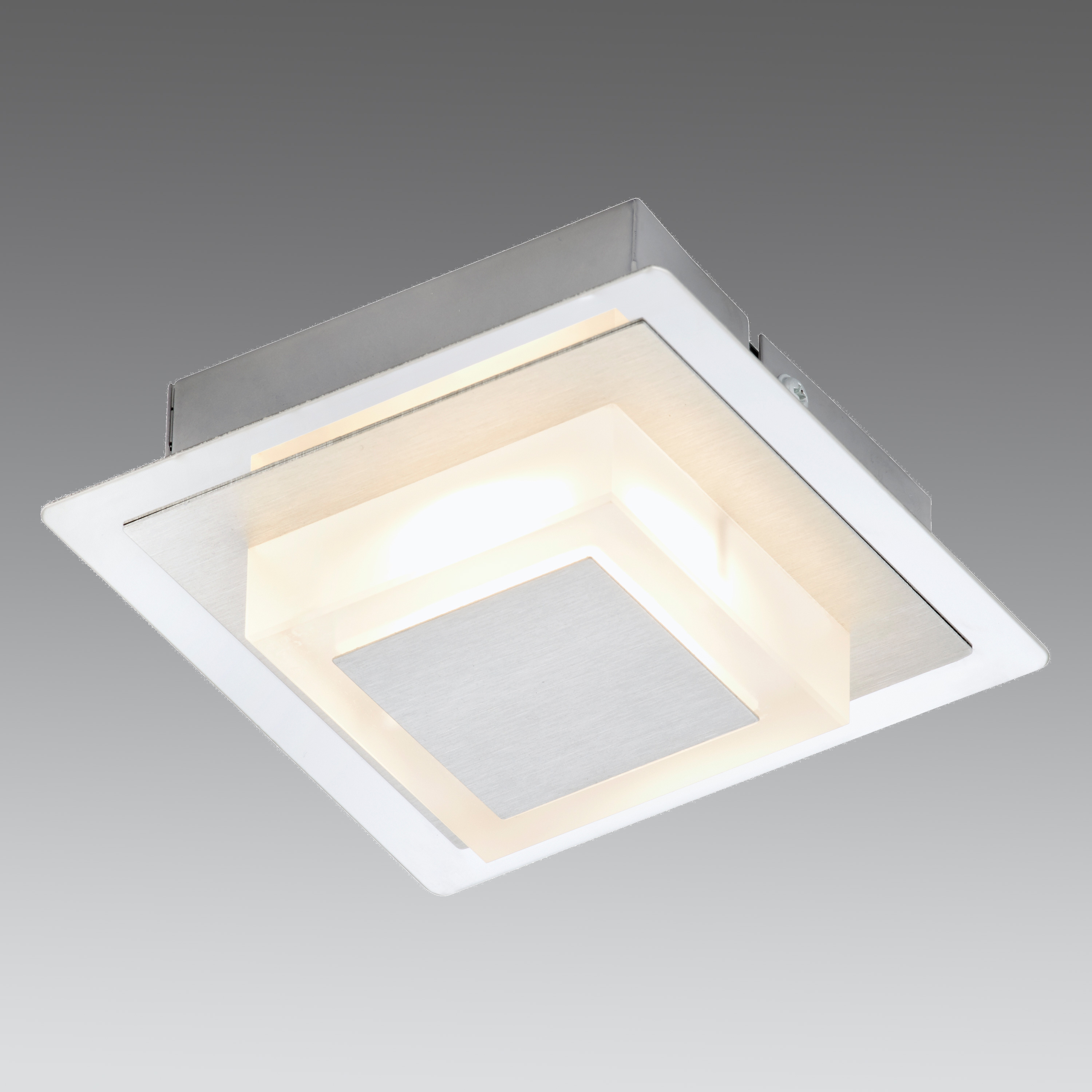 3532-011-ambiente-decke Kleine LED Wand- & Deckenleuchte Aufputz-Spot 12x12cm eckig