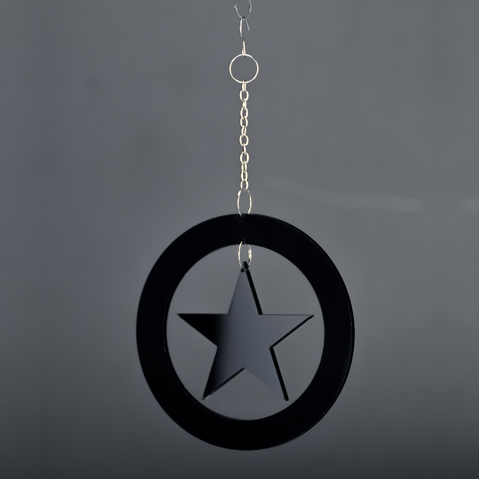 2015-10-10-Weihnachtsdeko_078 Christbaum Schmuck Weihnachtsbaum Anhanger Sternenring Schwarz Acryl C – Stilvolle Beleuchtung für dein Zuhause