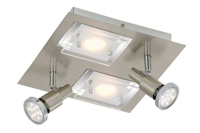 2879-042-briloner-LED-Deckenleuchte-flach-eckig-COMBINATA-4flg-nickel-matt LED Deckenleuchte flach eckig COMBINATA 4flg nickel matt Briloner 2879-042