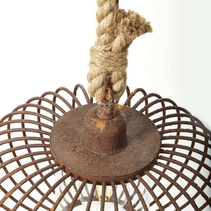2-pendelleuchte-esstischlampe-vintage-rot-mit-seil-willard-90893-55-brilliant-leuchten Industrial Hängelampe Willard rostfarben mit Juteseil E27 Esstischlampe Vintage Brilliant Leuchten 08993/55