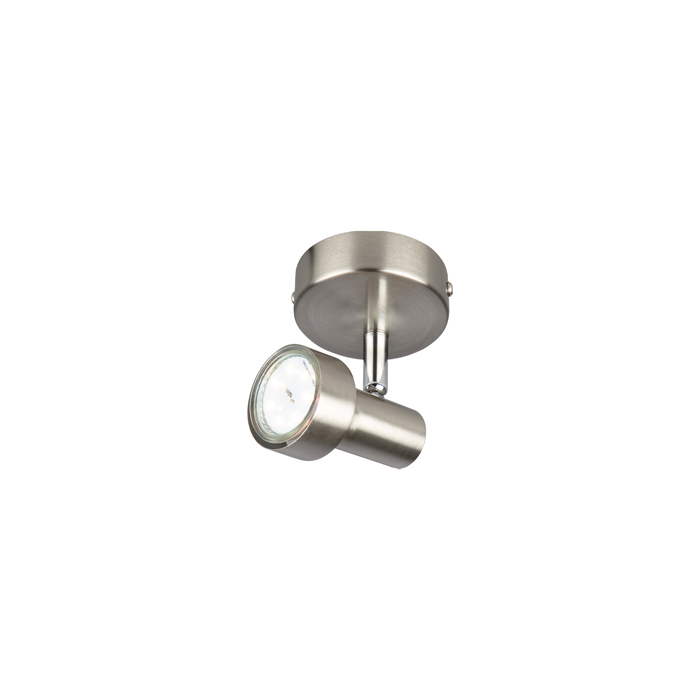 2843-012_TB09 Decken- und Wandspot SUB nickel-matt inkl. GU10 LED schwenkbar Briloner 2843-012