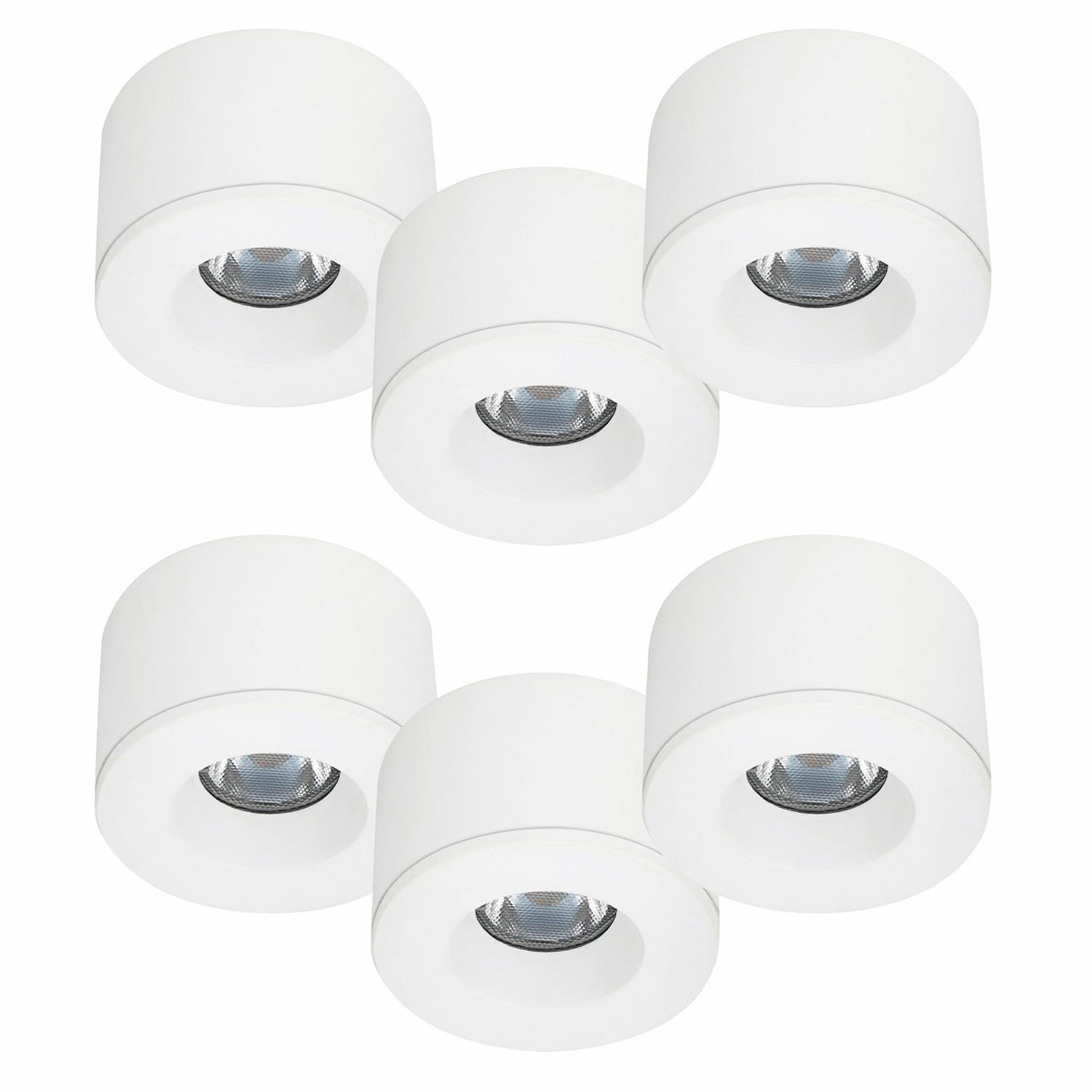 6er Set LED Spots Einbau & Aufbau dimmbar weiß IP44 55mm MD-31 – Stilvolle Beleuchtung für dein Zuhause 6er Set LED Spots Einbau & Aufbau dimmbar weiß IP44 55mm MD-31 – Stilvolle Beleuchtung für dein Zuhause