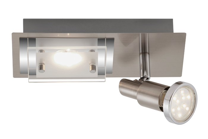 2879-022briloner-LED-Wand-und-Deckenleuchte-2flg-COMBINATA-Metall-Glas-matt-nickel LED Wand- und Deckenleuchte 2flg COMBINATA Metall-Glas matt-nickel
