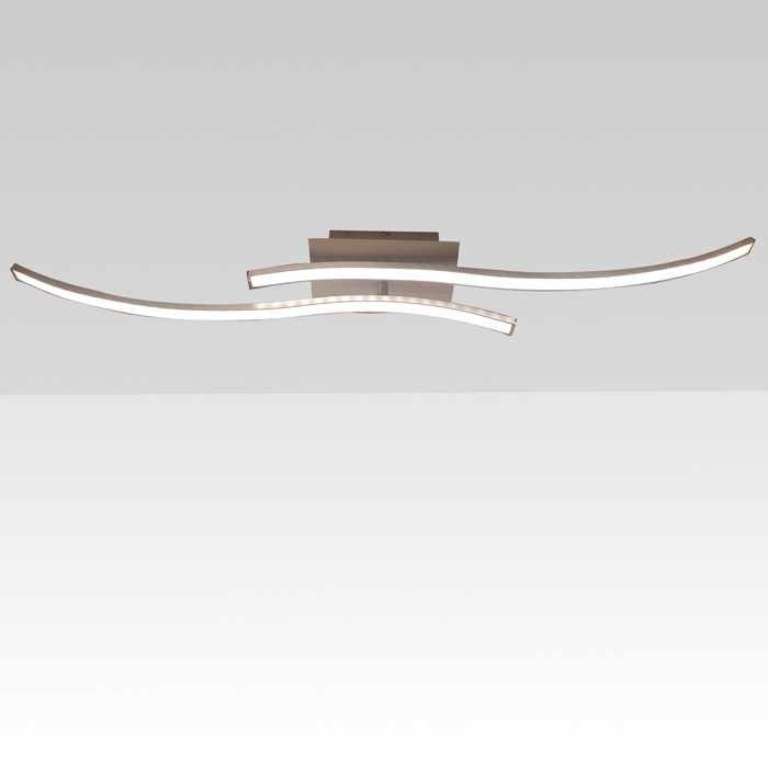4444-029-Briloner-Deckenlampe-led-modern-2-Staebe-gewellt-Aluminium-warmweiss-drehbar-100cm Moderne LED Deckenlampe 2 Stäbe gewellt Aluminium warmweiß drehbar 100cm Briloner 444-029