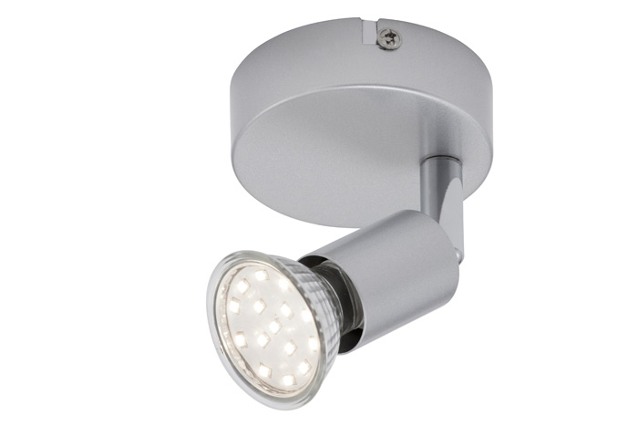 2906-014-briloner-Wandlampe-PICCO-silber-inkl-GU10-LED-schwenkbar Kleine Wandlampe Wandstrahler silber inkl. GU10 LED schwenkbar PICCO 2906-014 Briloner