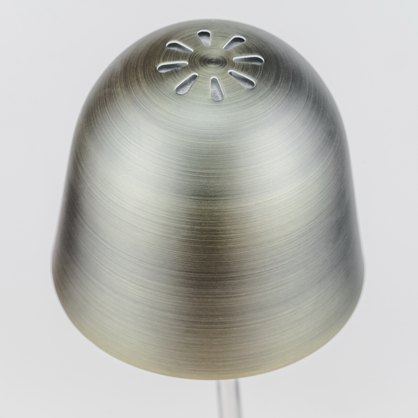 Tischlampe-Schreibtischlampe-Schreibtischleuchte-Lampe-Leselampe-LED-Bronze-saasil-1 Design LED Tischleuchte Pirol mit Metallschirm und Ablage-Schüssel – Stilvolle Beleuchtung für dein Zuhause