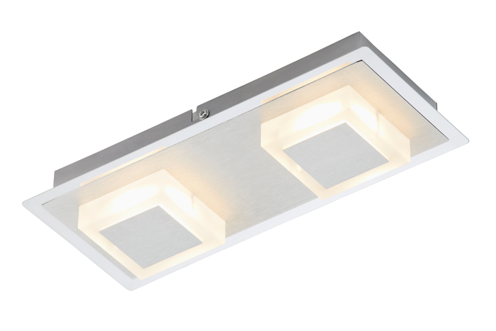 3532-021briloner-LED-Wand-Deckenleuchte-eckig-silber-matt-satiniert-2flg-28x12cm Briloner 3532-021 LED Wand- & Deckenleuchte eckig silber matt satiniert 2flg 28x12cm