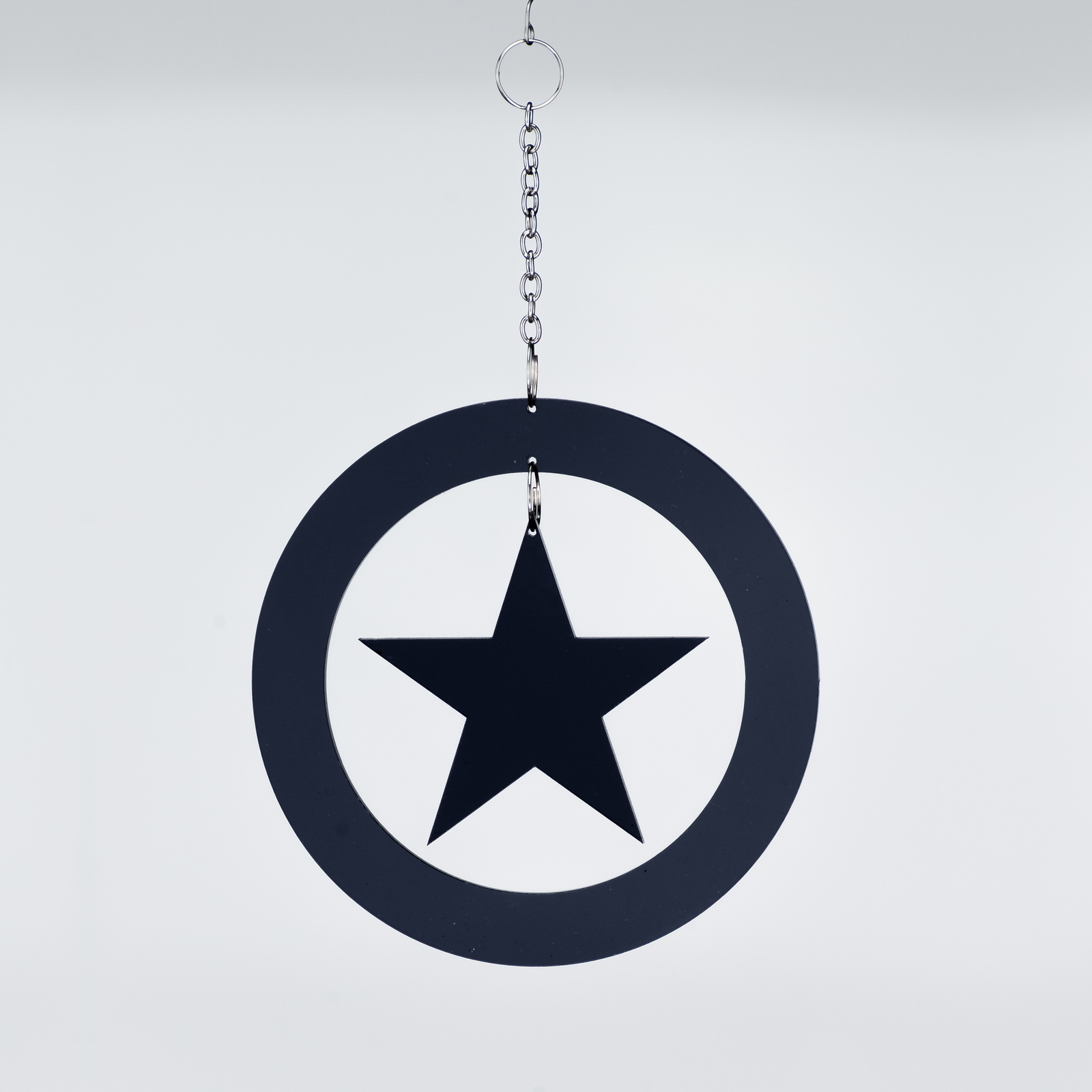 2015-10-10-Weihnachtsdeko_075 Christbaum Schmuck Weihnachtsbaum Anhanger Sternenring Schwarz Acryl C – Stilvolle Beleuchtung für dein Zuhause
