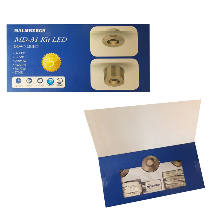md-31-led-kit-malmbergs-9974495-alu-unterput-aufputz-led-spots-60mm-55mm-moebeleinbauleuchten MD-31 LED Kit Malmbergs 9974495 Satin 3er Set LED Spots Einbau & Aufbau dimmbar Alu IP44 55mm