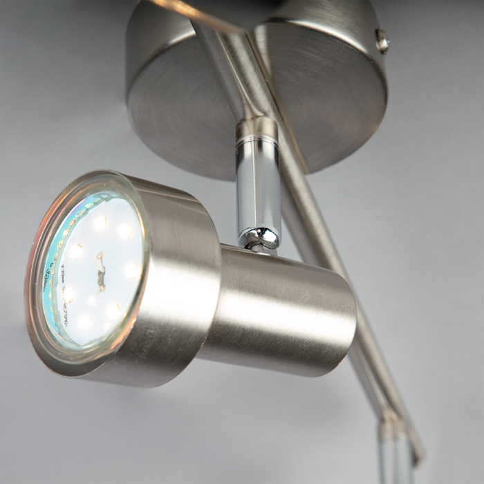 2843-032_Detail1 Decken- und Wandspot SUB 3flg nickel-matt inkl. GU10 LED schwenkbar Briloner 2843-032
