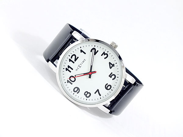 station-watch-armbanduhr-6006-46cm-9 10x Armbanduhr Herren schwarz weiß Retro Station Nextime – Stilvolle Beleuchtung für dein Zuhause