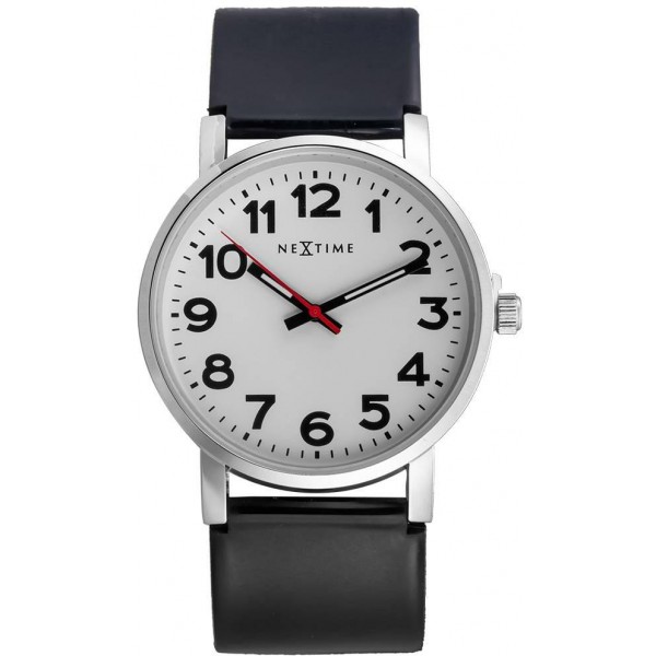 station-watch-armbanduhr-6006-46cm-2 Armbanduhr schwarz weiß klassisch modern retro