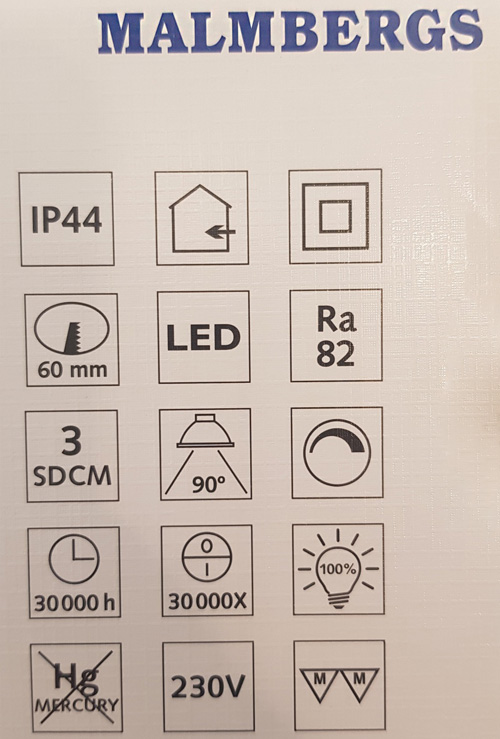 led-kit-MD-315-malmbergs-9974377-einbauspots-led-weiss-dimmbar-80mm-230v-rund-einbauspots-sehr-flach-22mm 3er Set LED Einbau Spots dimmbar weiß ultra slim IP44 13W MD-315 Kit LED Malmbergs