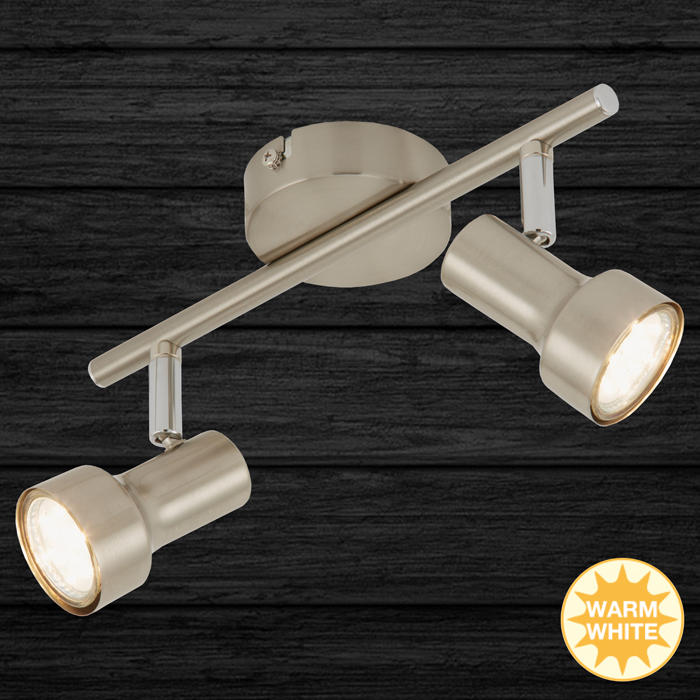 2843-022_TB Deckenspot SUB 2flg nickel-matt inkl. GU10 LED schwenkbar Briloner 2843-022