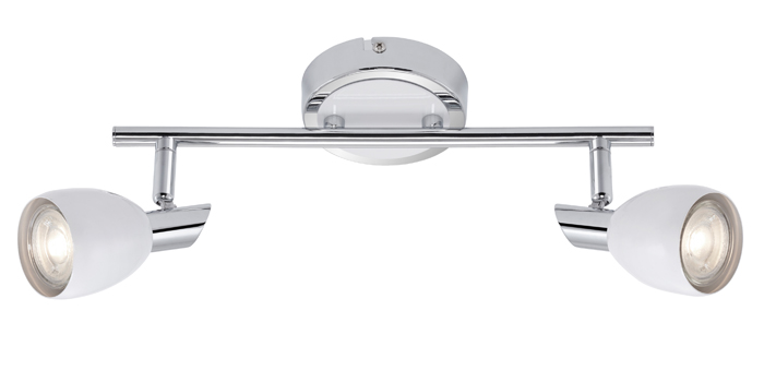 2908-026-briloner-Deckenstrahler-COMBI-2flg-weiss-Chrom-inkl-GU10-LED-schwenkbar LED Deckenstrahler 2flg weiß Chrom COMBI inkl. GU10 5W schwenkbar Briloner 2908-026