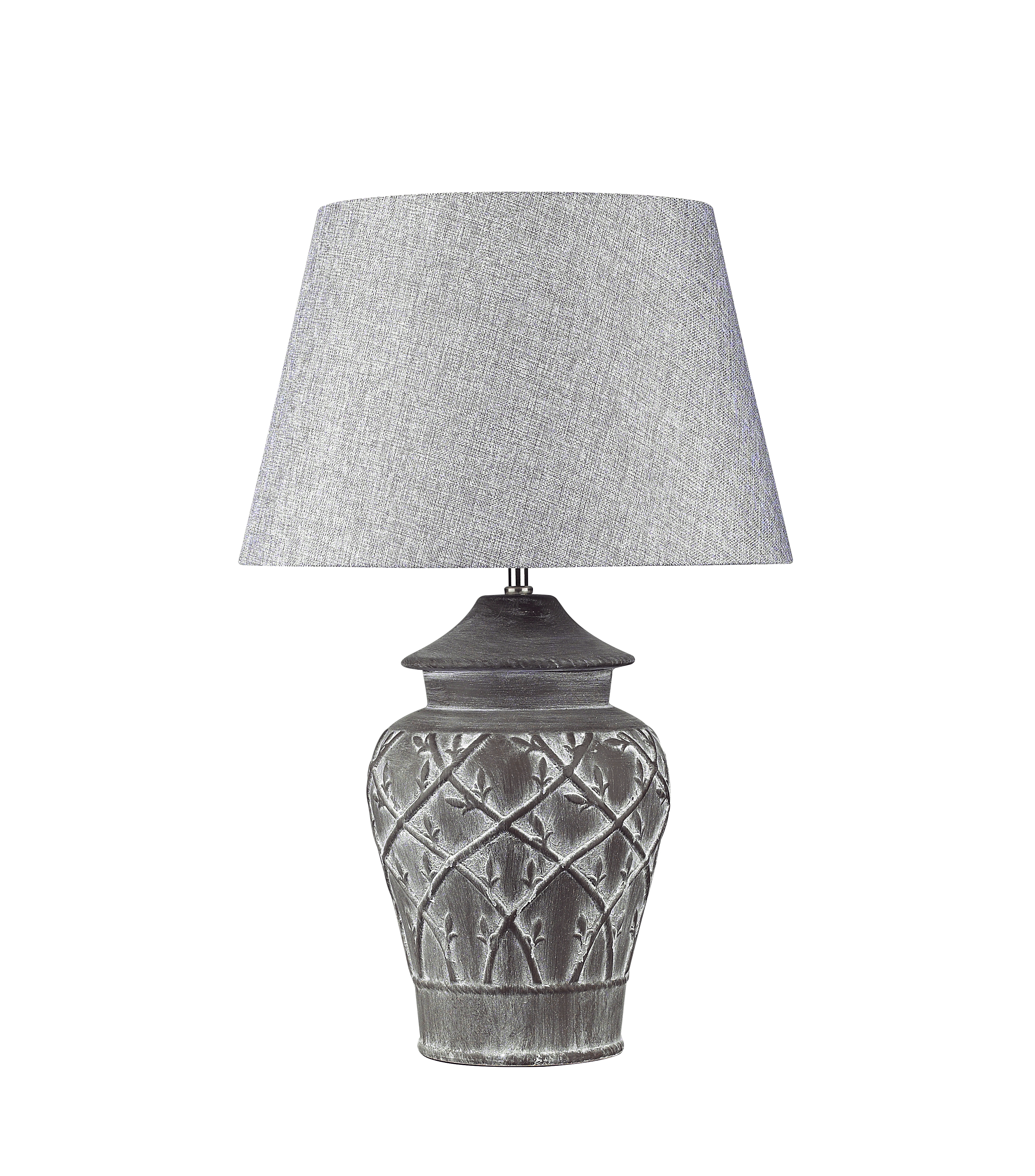 Tischleuchte-Tischlampe-Hockerleuchte-Wohnzimmerlampe-Keramik-saasil-Sorpetaler-170705-4021273290130 Hockerleuchte FIORE MARRONE Beton-Keramik braun – Stilvolle Beleuchtung für dein Zuhause