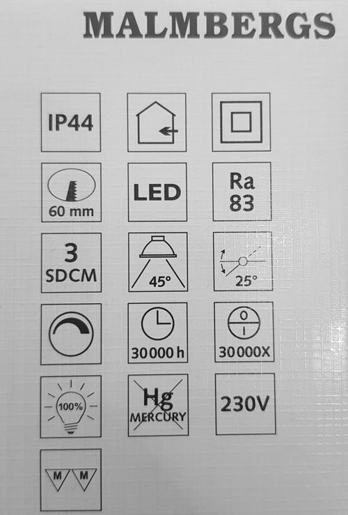 2-md13-led-kit-malmbergs-1-einbaustrahler-led-silber-matt-60mm-ipp44-einbauspots-bad-malmbergs-9974366-saasil-de 3er Set LED Einbaustrahler dimmbar schwenkbar weiß IP44 MD-13 Kit LED Malmbergs