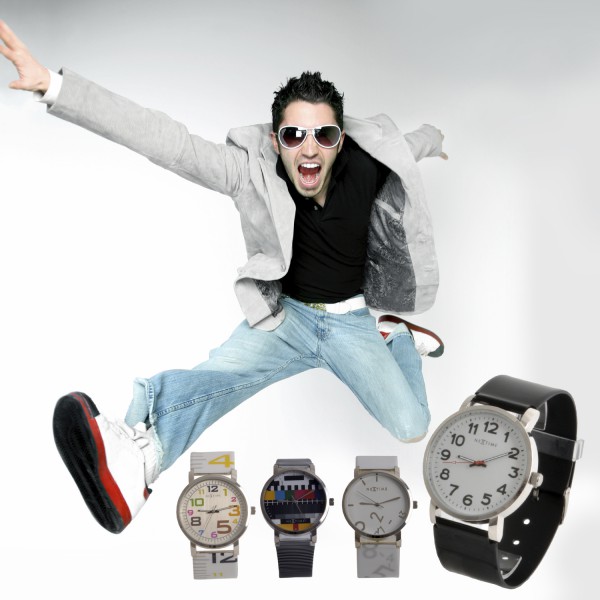 nextime-watch-armbanduhr55d5a55f69017 10x Armbanduhr Herren schwarz weiß Retro Station Nextime – Stilvolle Beleuchtung für dein Zuhause