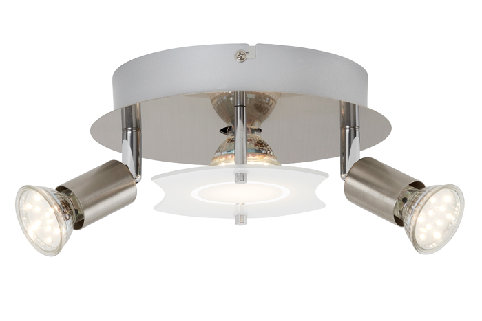 3499-032-briloner1-LED-Deckenleuchte-rund-mit-Strahlern-START-3flg-nickel-matt LED Deckenleuchte rund mit Strahlern START 3flg nickel matt Briloner 3499-032