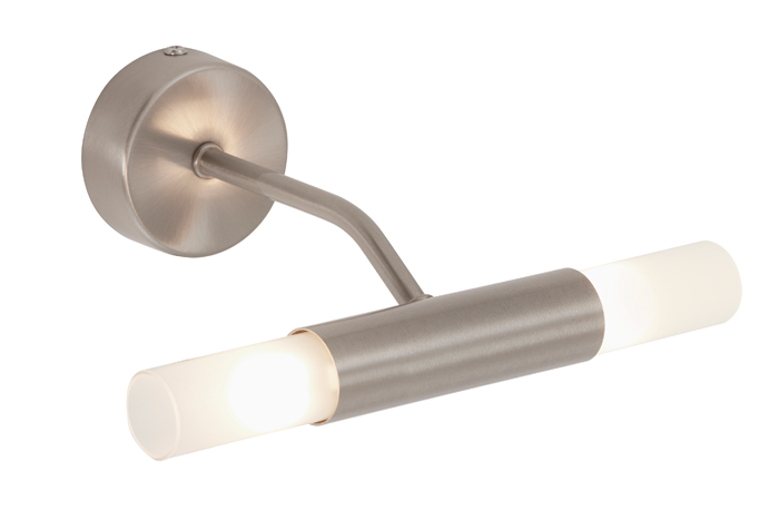 2096-022-briloner-LED-Bad-Wandleuchte-2-flammig-SPLASH-nickel-matt-Spiegellampe LED Bad Wandleuchte 2-flammig SPLASH nickel-matt Spiegellampe