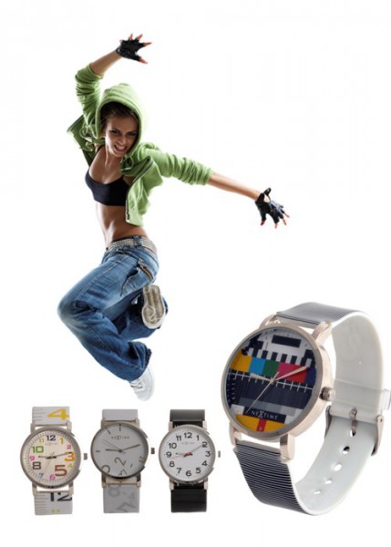 watch-armbanduhr-nextime55d5a55fb1ffe 10x Armbanduhr Herren schwarz weiß Retro Station Nextime – Stilvolle Beleuchtung für dein Zuhause