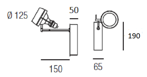 nota-w1-wandlampe-segno4eORCQyia06OY Wand- / Deckenstrahler Nota W1 dimmbar – Stilvolle Beleuchtung für dein Zuhause