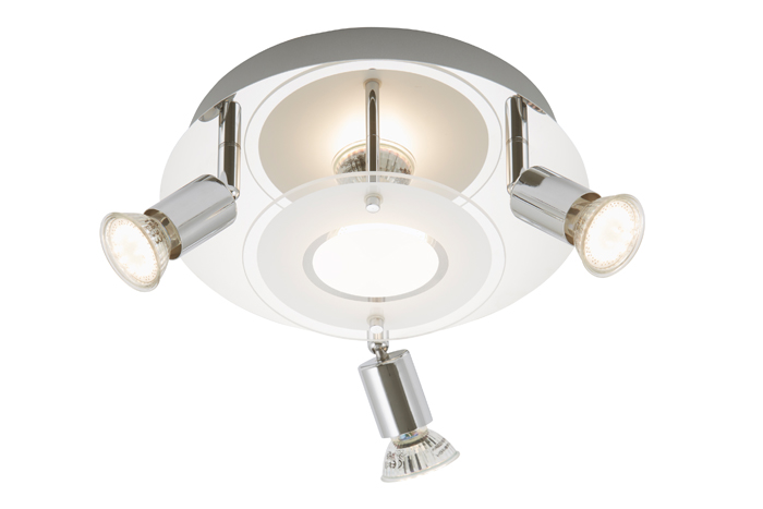 briloner3498-048-LED-Deckenleuchte-4-flammig-ORNA-Metall-Glas-schwenkbar-inkl-LED-GU10 LED Deckenleuchte 4-flammig "ORNA" Metall Glas schwenkbar inkl LED GU10 – Stilvolle Beleuchtung für dein Zuhause