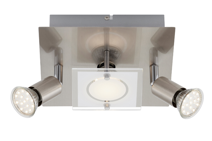 3497-032-briloner-LED-Deckenleuchte-eckig-mit-Strahlern-START-3flg-nickel-matt LED Deckenleuchte eckig mit Strahlern START 3flg nickel matt Briloner 3497-032