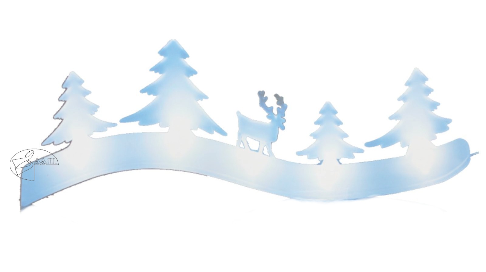 tree5257fa07853e6555cdae51337e Dekorative Weihnachtsbeleuchtung 4 Tannenbäume mit Rentier, 5x0,02 W LED inkl. Batterie – Stilvolle Beleuchtung für dein Zuhause