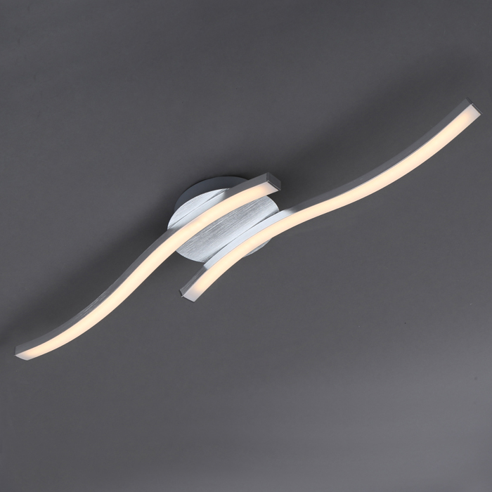 3258-029-briloner5-Moderne-LED-Deckenlampe-2-St-be-gewellt-Aluminium-warmweiss-55-5cm Moderne LED Deckenlampe 2 Stäbe gewellt Aluminium warmweiß 55,5cm Briloner 3258-029