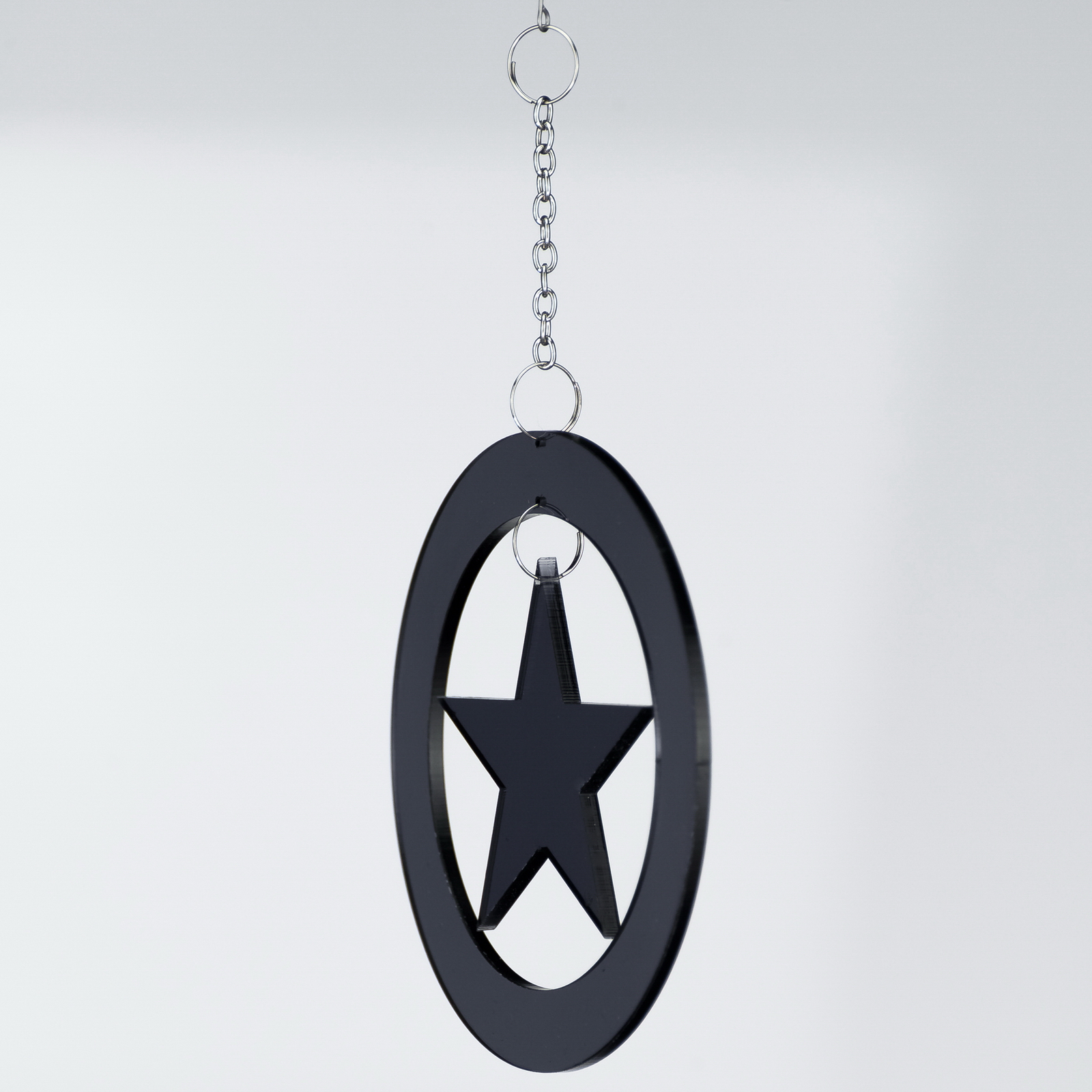 2015-10-10-Weihnachtsdeko_073 Christbaum Schmuck Weihnachtsbaum Anhanger Sternenring Schwarz Acryl C – Stilvolle Beleuchtung für dein Zuhause