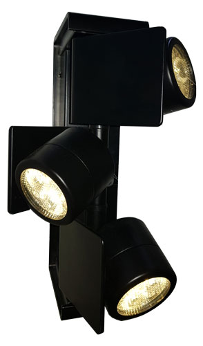 schaufenster-beleuchtung-warmweiss-strahler-golf-3-flammig-segno-830001 27W LED Wandstrahler & Deckenstrahler schwarz 3000K warmweiß ? Schaufenster Lampe ? Top Beleuchtung für Geschäfte, Regale, Flure ? tolle Qualität Strahler 3flg
