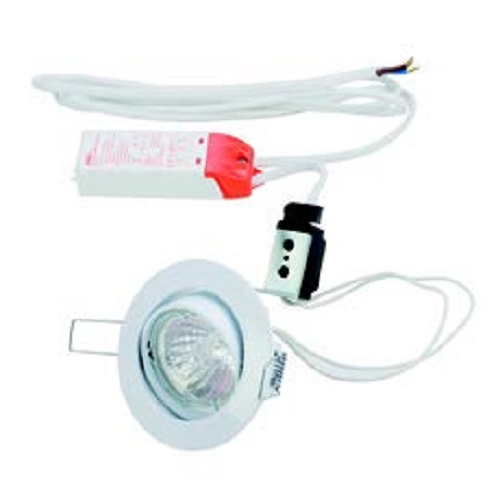 kit-einbaurahmen-set-weiss-saasil Set 12V Halogen Einbauspot weiß inkl. Trafo – Stilvolle Beleuchtung für dein Zuhause
