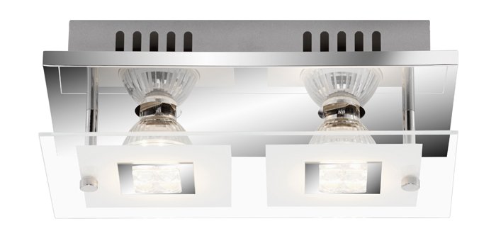 3195-028-briloner-LED-Wand-Deckenleuchte-TELL-mit-Glas-Chrom-gl-nzend-2flg-rechteckig LED Wand- & Deckenleuchte TELL mit Glas Chrom glänzend 2flg rechteckig