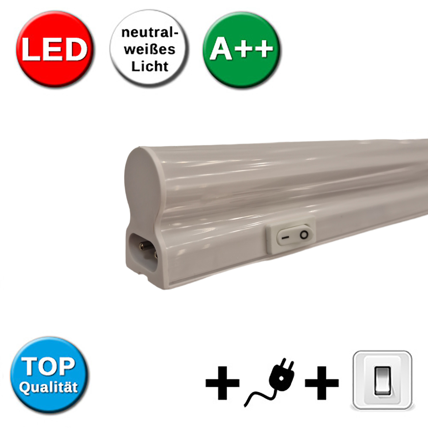 Vesio LED-Lichtleiste 60cm 9W mit Schalter – Stilvolle Beleuchtung für dein Zuhause Vesio LED-Lichtleiste 60cm 9W mit Schalter – Stilvolle Beleuchtung für dein Zuhause