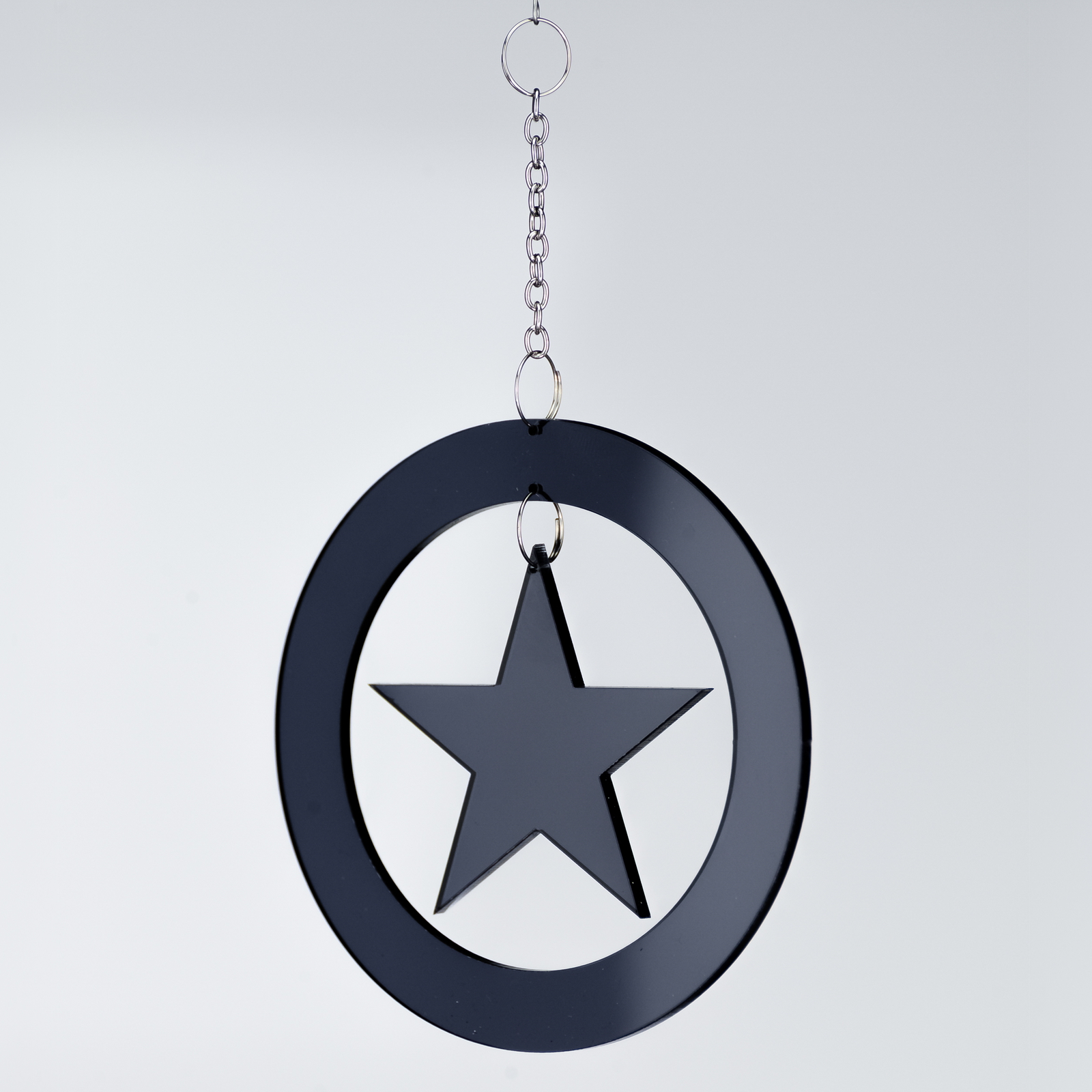 2015-10-10-Weihnachtsdeko_074 Christbaum Schmuck Weihnachtsbaum Anhanger Sternenring Schwarz Acryl C – Stilvolle Beleuchtung für dein Zuhause