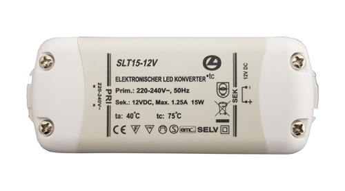 led-trafo-keine-mindestlast-15w-12v-led-transformator-flach-led-driver-saasil LED Trafo 15W, 12V DC, inkl. 6-fach Verteiler, LED Konverter 220-240V von Selv LED Driver Treiber ohne Mindestlast LED Transformator Ersatzteile günstig kaufen