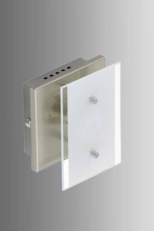 briloner-3596-012-mini-wandlampe-led-glas-deckenlampemilchglas-aufputz-spott Kleine LED Wandlampe Deckenlampe aus Glas satiniert 12x15cm TELL Briloner 3596-012