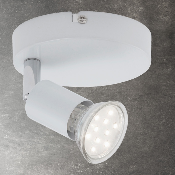 2767-016briloner-Decken-und-Wandspot-weiss-inkl-GU10-LED-schwenkbar Decken- und Wandspot LED weiß inkl. GU10 3W schwenkbar SIMPLE Briloner 2767-016