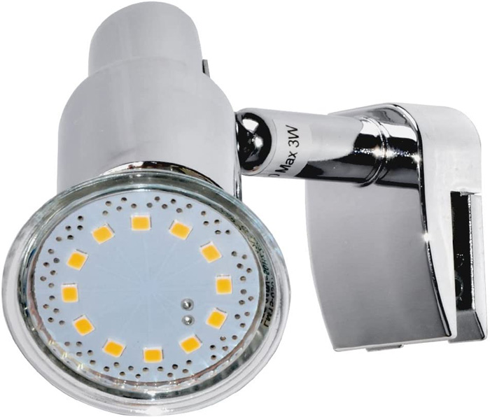 3-bad-spiegellampe-zum-klemmen-klemmlampe-birne-austauschbar-inkl-gu10-led-briloner-2792-018 Bad Spiegelleuchte zum klemmen Chrom schwenkbar inkl GU10 LED Briloner 2792-018