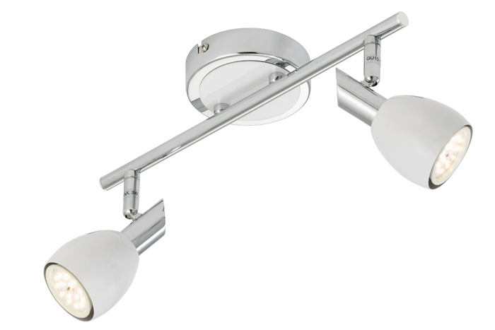 2908-026briloner-Deckenstrahler-COMBI-2flg-weiss-Chrom-inkl-GU10-LED-schwenkbar LED Deckenstrahler 2flg weiß Chrom COMBI inkl. GU10 5W schwenkbar Briloner 2908-026