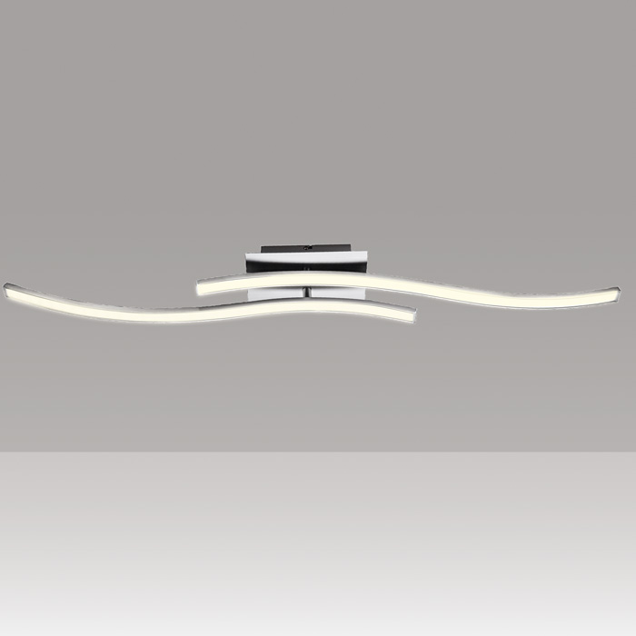 4444-029Briloner-Moderne-LED-Deckenlampe-2-Staebe-gewellt-Aluminium-warmweiss-drehbar-100cm Moderne LED Deckenlampe 2 Stäbe gewellt Aluminium warmweiß drehbar 100cm Briloner 444-029
