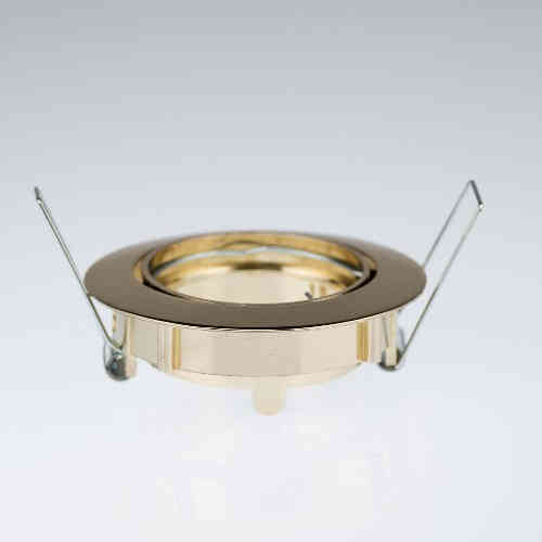 Einbaustrahler-Gold-GU10-230V-flach-rund-messing-saasil-lampen-leuchten-wuppertal-5 Einbaustrahler Gold GU10 230V flach rund messing von Relco