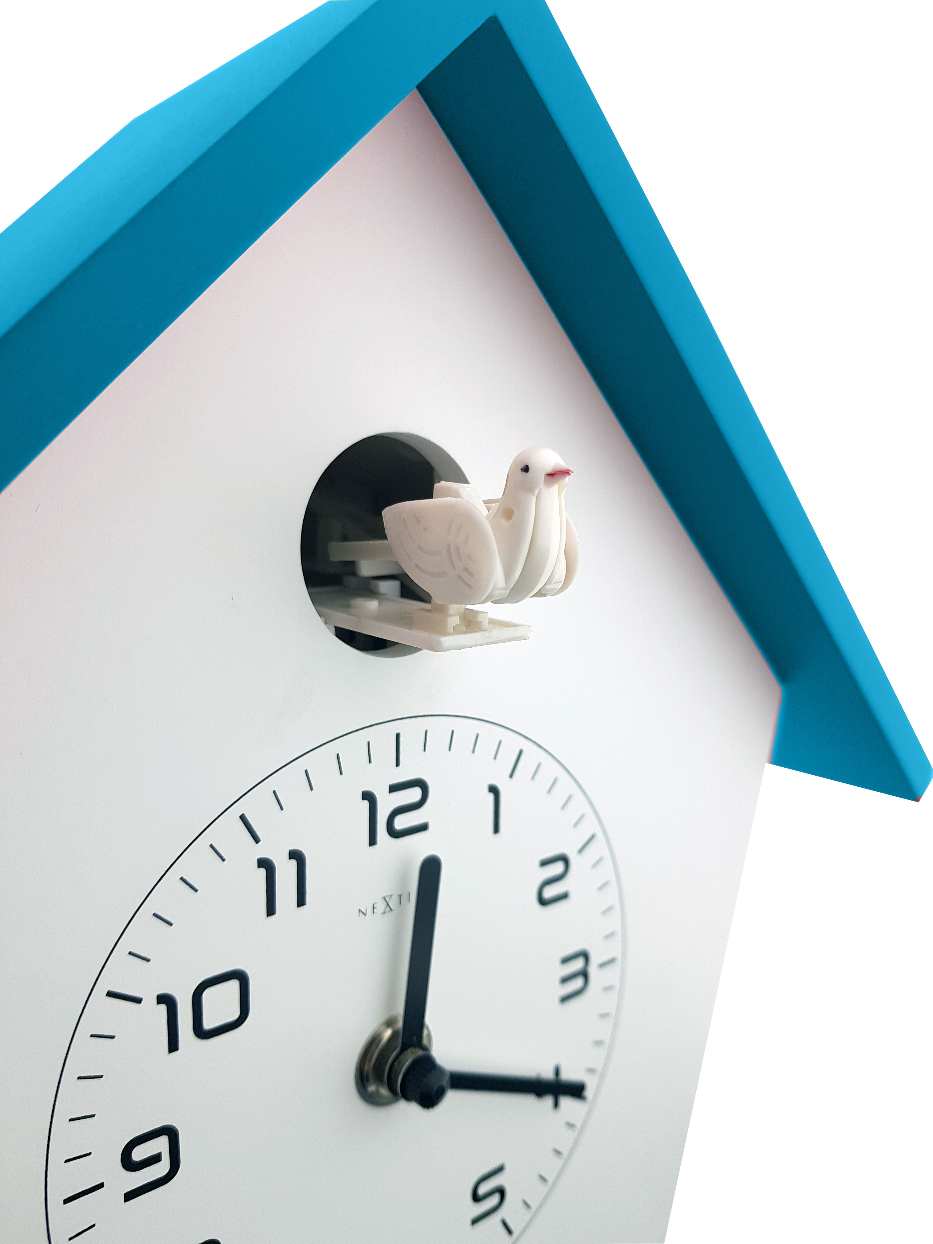 kuckucksuhr-modern-mit-vogelstimmen-vogelstimme-zwitschern-musik-weiss-blau-vogel-uhr-fluegel-schlagend-birdy-wanduhr-nextime-3108-bl-wanduhren-guenstig-online-kaufen-saasil Design Kuckucksuhr modern bunt Birdy Blau Nextime – Stilvolle Beleuchtung für dein Zuhause